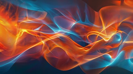 Smooth Flowing Waves of Glowing Hues