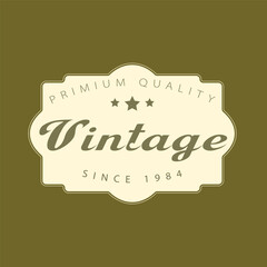 Vintage stylist shape logo design, vintage logo design, vintage brand logo design, vintage stylist shape logo Design