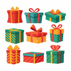 A Collection of  Gift Boxes vector