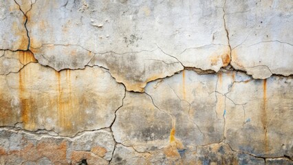 Obraz premium Texture of a weathered concrete wall with cracks and scratches , background, texture, concrete, wall, weathered, aged, surface