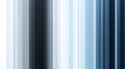Abstract Gradient of Vertical Stripes in Shades of Blue and White
