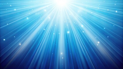 Obraz premium Light blue background with blue rays shining from below, blue, light blue, background, rays, shining, glow, gradient, abstract