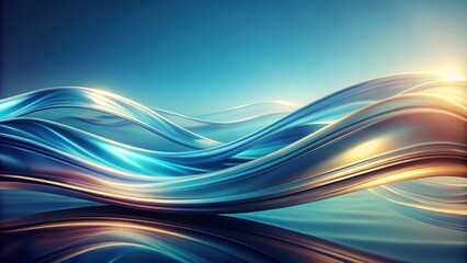 Fototapeta premium Abstract background with smooth flowing waves, abstract, background, waves, smooth, flowing, motion, pattern, design, ocean, sea, water