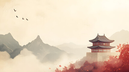 Cultural theme PPT background