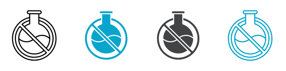 chemical free icon set for web and mobile app