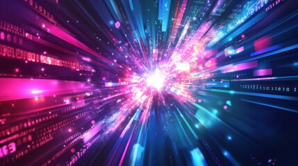 Obraz premium Digital Speed & Data