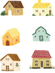 set of houses
