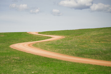 Obraz premium Hill Road, South Dakota