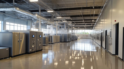 A facility for manufacturing energy-efficient appliances and devices.