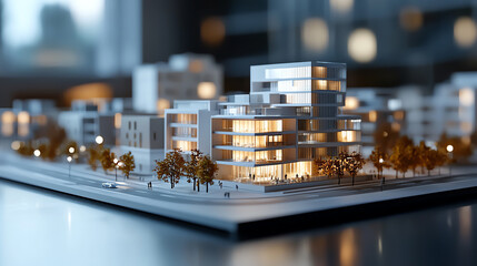 AI generating sustainable architectural models with smart energy solutions, AI sustainable architecture, ecofriendly design