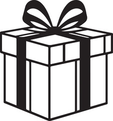 gift of joy  Silhouette Vector illustration