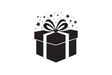 gift of joy  Silhouette Vector illustration