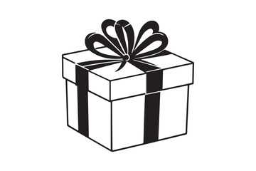 gift of joy  Silhouette Vector illustration