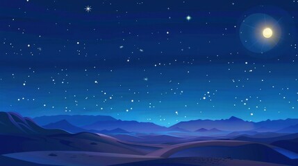 Starry Night Landscape