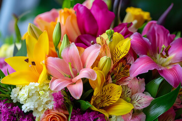 Fototapeta premium A bouquet of colorful