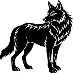 wolf vector illustration © pixelartis