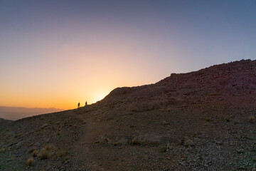 Mount Soffeh view in Isfahan at sunset in Iran.
