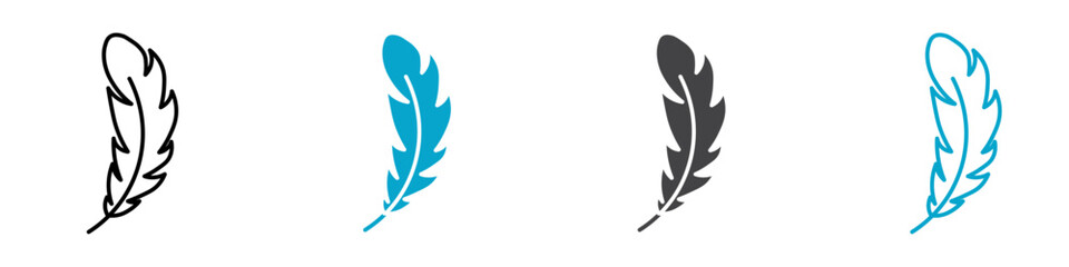 feather icon set illustration logo