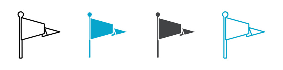 Obraz premium flag icon set illustration logo