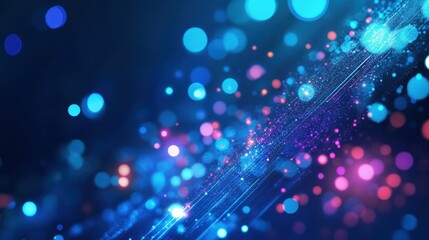 Abstract  Blue And Purple Glitter