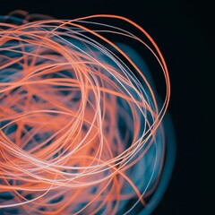 Abstract Swirling Lines: Light Painting or Energy
