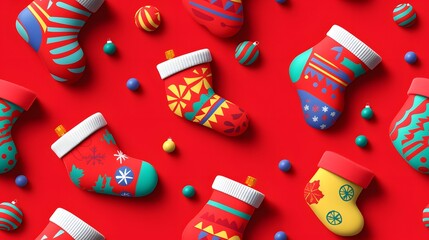 Christmas Stockings Pattern.