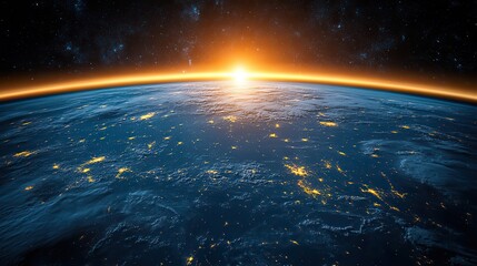 Fototapeta premium Advanced climate modeling technology is helping monitor the environment, leaving space for messages of preservation and sustainability.