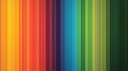 Obraz premium カラフルな細いウッドパネルを並べたグラデーション背景画像