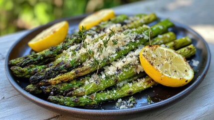 Grilled Asparagus with Lemon and Herbs - Simple & Delicious Recipe