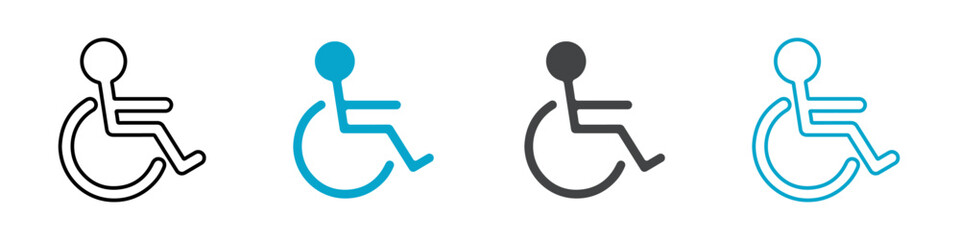 handicap icon isolated on white background