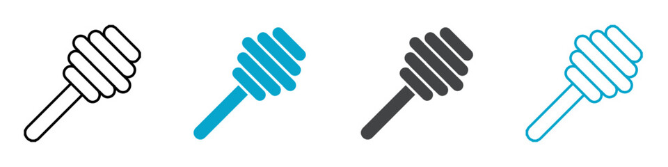 honey stick icon isolated on white background