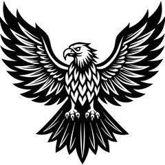 Obraz premium Best Eagle Silhouette Vector Illustration