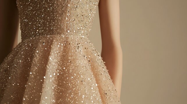 96. An elegant cocktail dress with intricate beadwork and a flattering silhouette