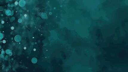 Fototapeta premium Abstract Teal Background with Bokeh
