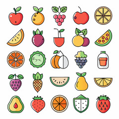 Stylized Food Illustration Vector for Culinary and Organic Projects