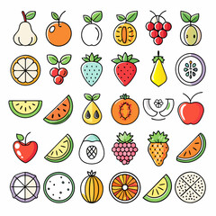 Stylized Food Illustration Vector for Culinary and Organic Projects