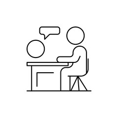 Q&A icon, discussion icon, negotiation icon, Consultation Icons