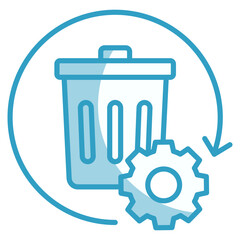 Waste Reduction  Icon Element For Design