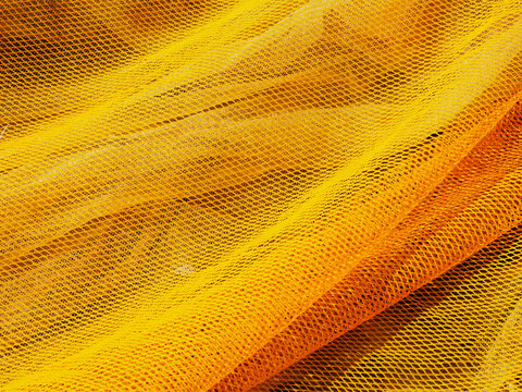 Yellow fishing nets at Modo Island near Ongjin-gun, Korea
