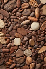 Naklejka premium Artistic Interpretation of Cacao in Ancient Cultures