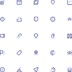 Startup And New Business Vector Icon Set with Duoline Style. Icon Collection Professionals. Editable Stroke and Pixel Perfection