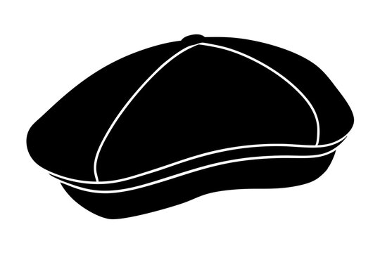 recommend clip art: Basque Beret Silhouette of a Traditional Hat