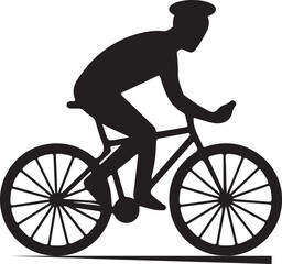 Fototapeta premium Cyclying. silhouette, vector, illustration, image.