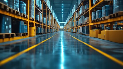 Fototapeta premium A modern factory utilizing advanced technology to control machinery, highlighting innovation and efficiency.