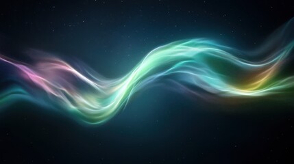 Obraz premium Stylized Northern Lights in Vibrant Colors