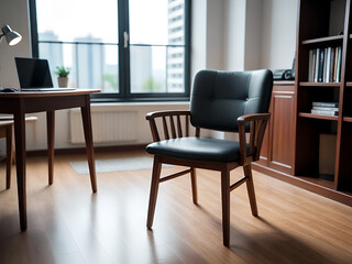 Cozy Office Chair in a Modern Workspace - Generative AI