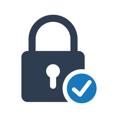 Lock check icon