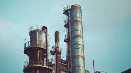 Industrial plant background