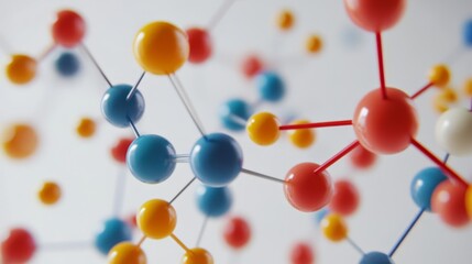 Obraz premium Molecular structure background
