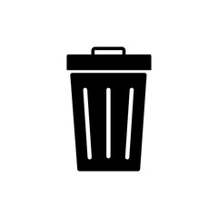 Trash bin. Vector dusbin sign trendy style illustration for web and app..eps